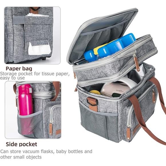 Adult Lunch Box for Work, Expandable Large Lunch Bags for Women Men, Leakproof - Picture 5 of 7
